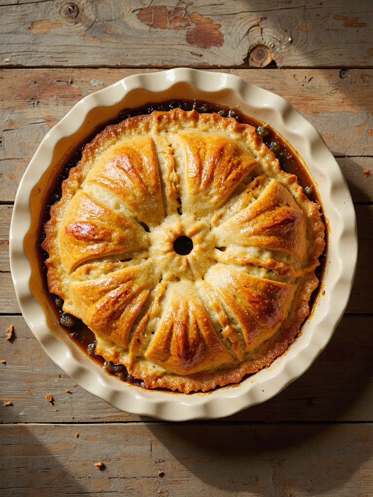 spicy beef pot pie comfort