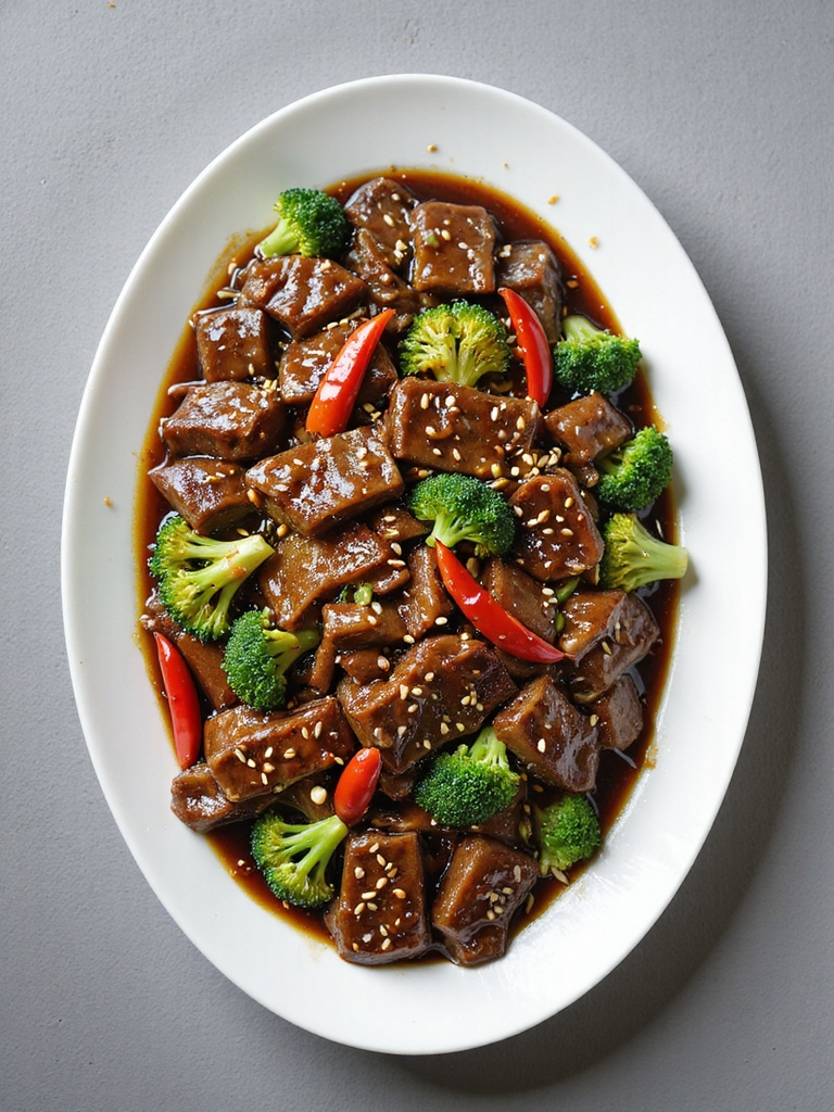 spicy beef with broccoli