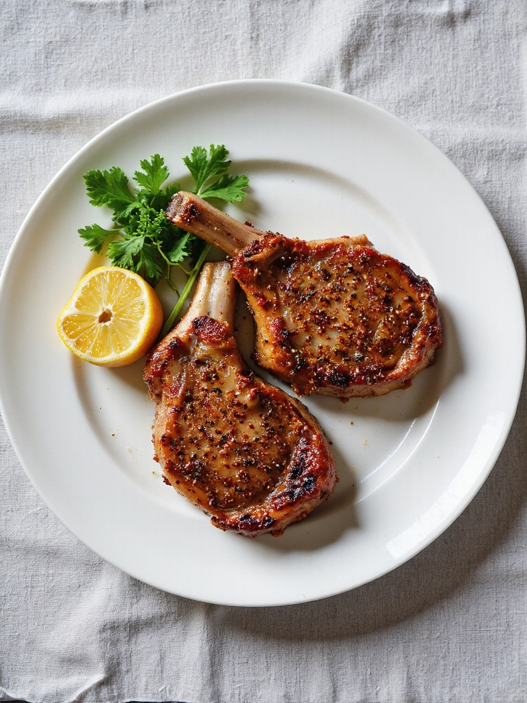spicy cajun air fryer chops
