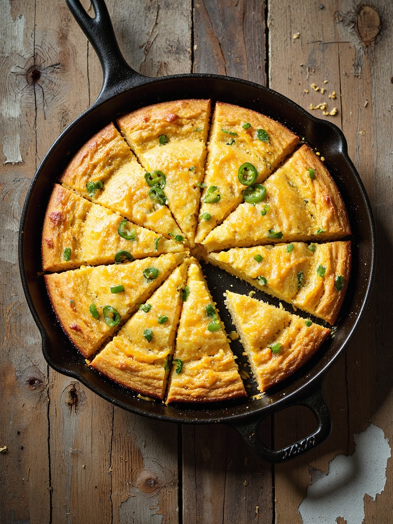 spicy cheesy cornbread delight