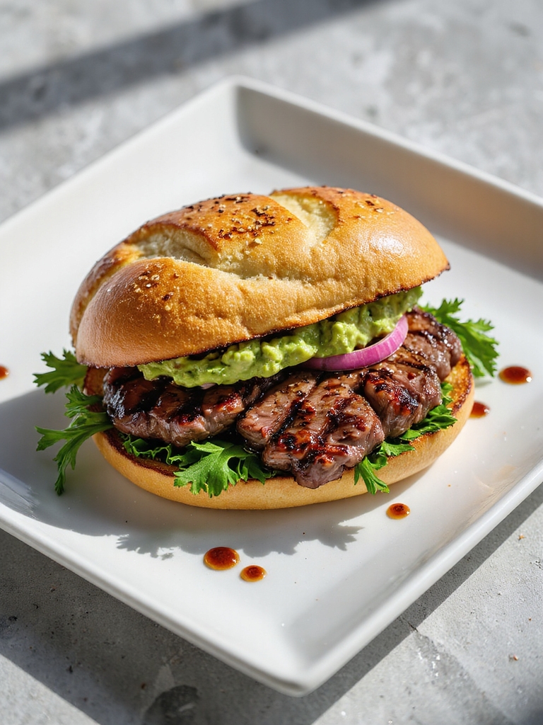 spicy chipotle steak sandwich delight
