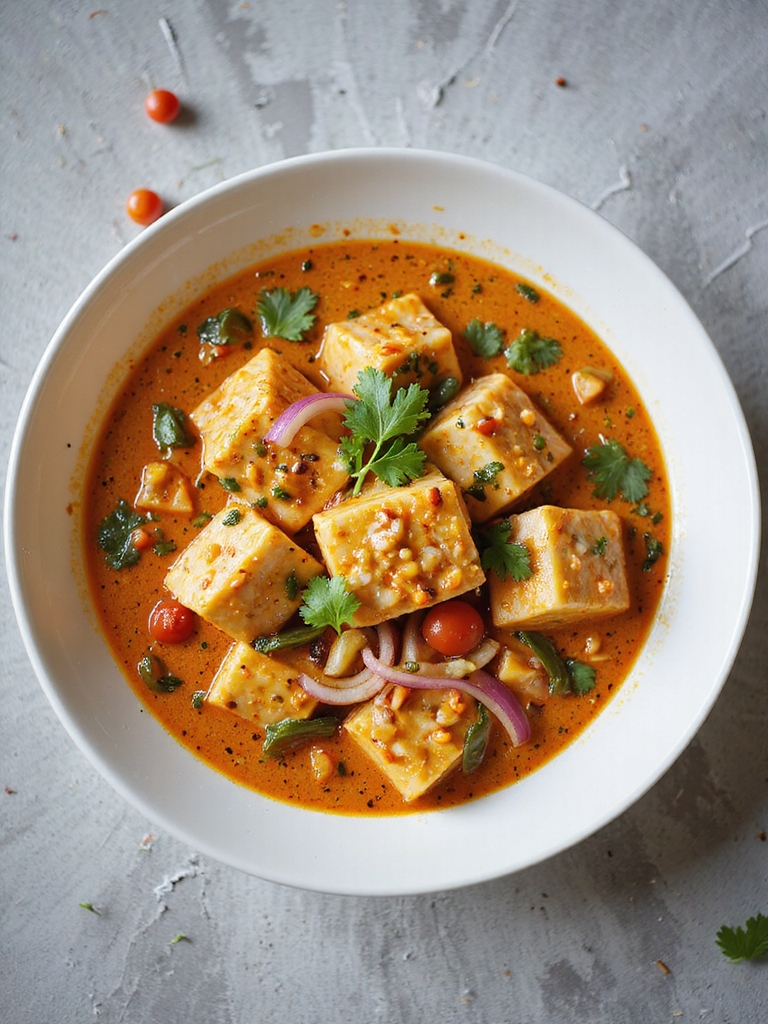 spicy coconut fish curry