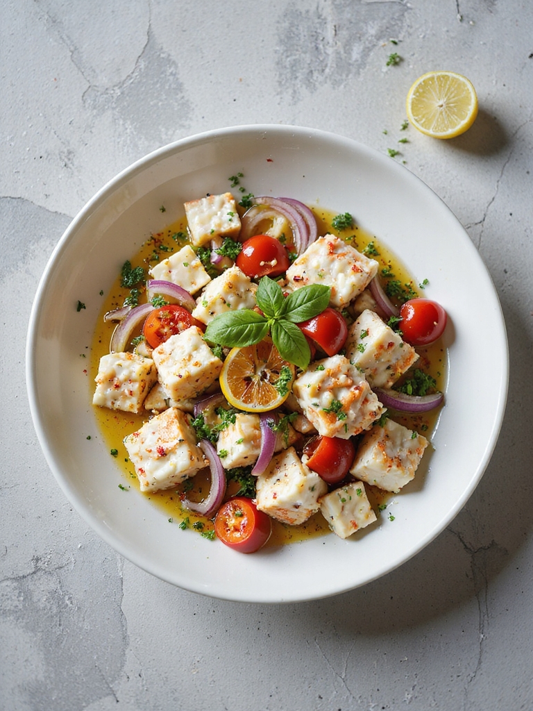 spicy crab herb salad