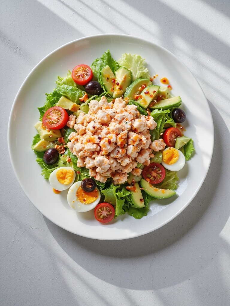 spicy crab louie salad