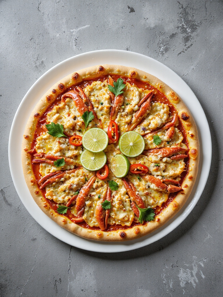 spicy crab pizza delight