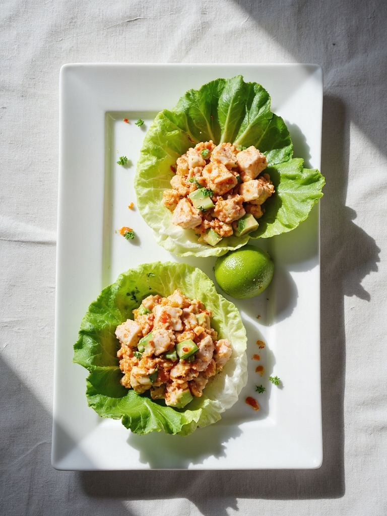 spicy crab salad wraps