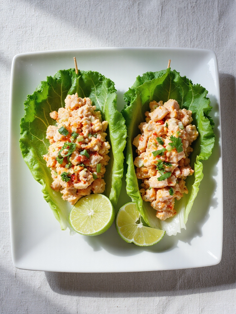 spicy crab salad wraps