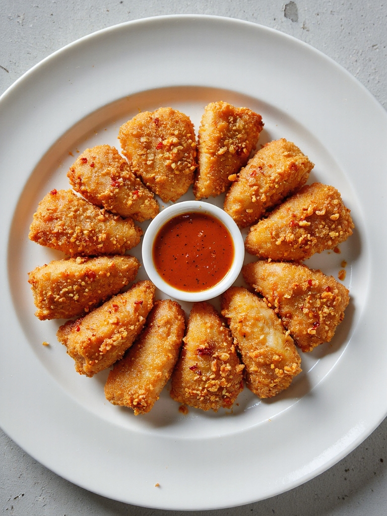 spicy crispy chicken nuggets