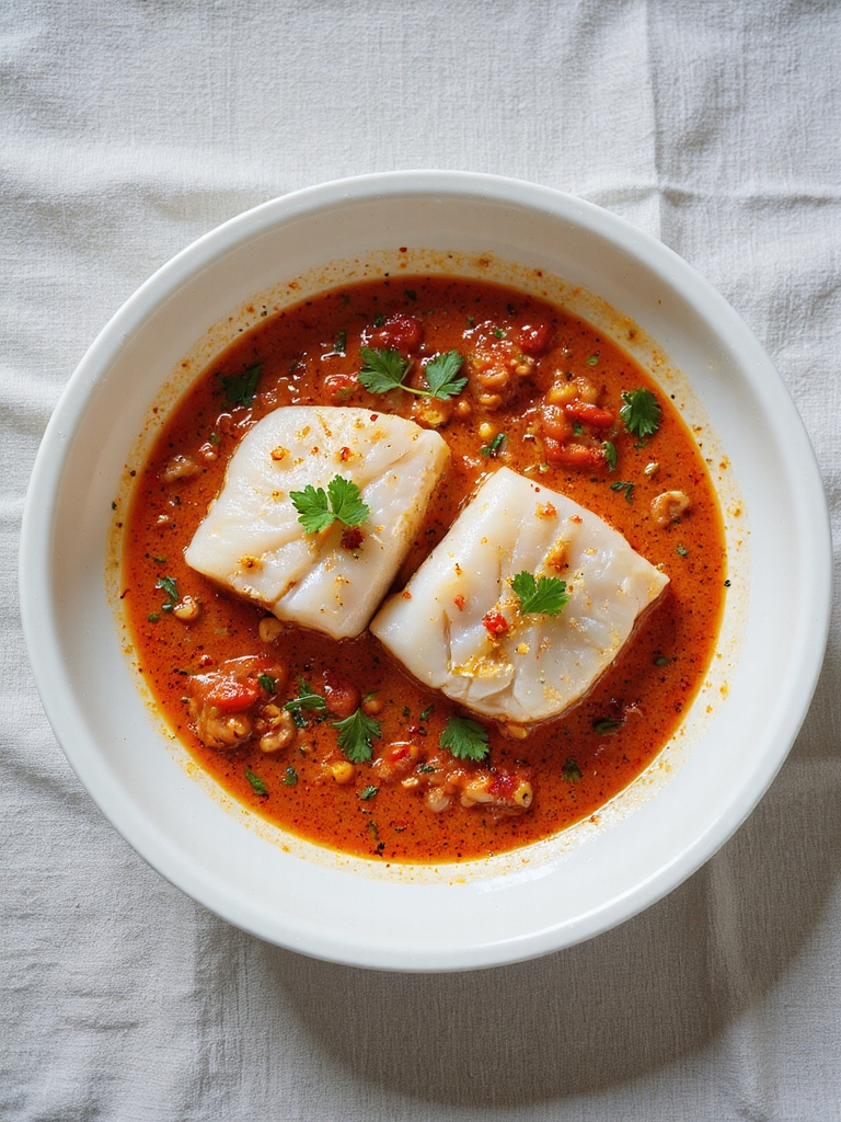 spicy fish in tomato sauce