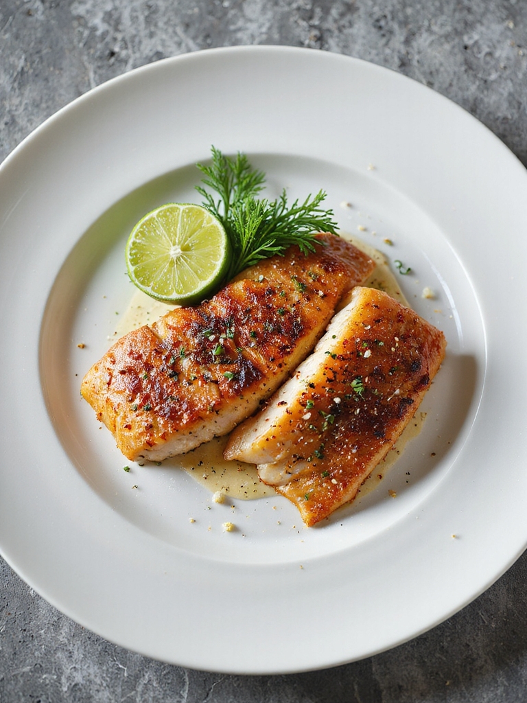 spicy flavorful seared tilapia