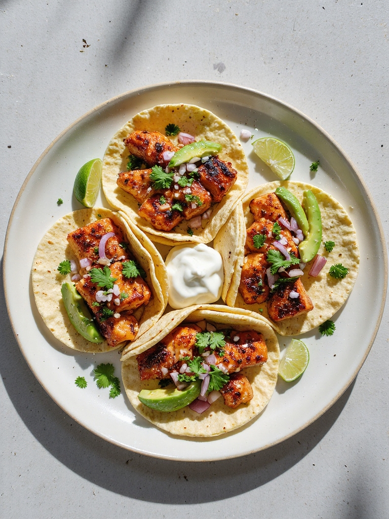 spicy grilled salmon tacos