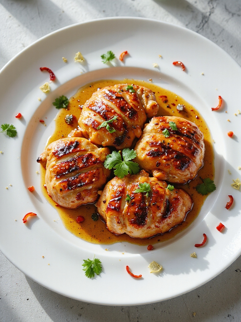 spicy honey glazed grilled chicken