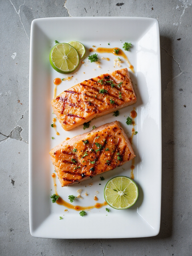 spicy lime grilled salmon