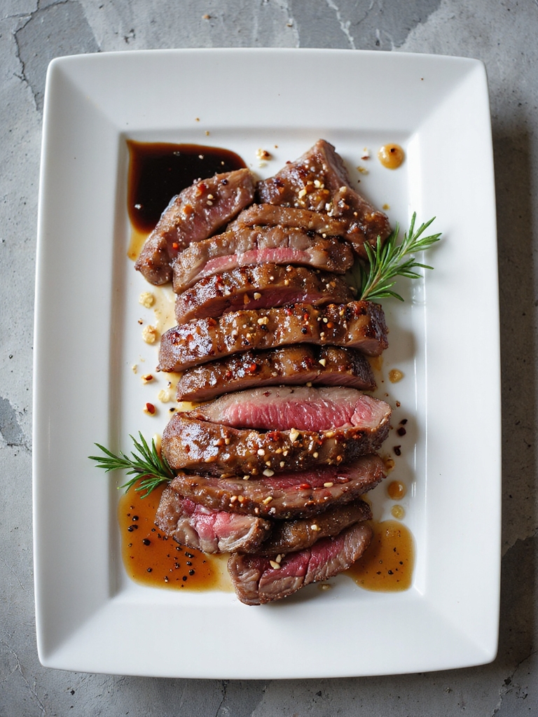 spicy peppercorn beef steak