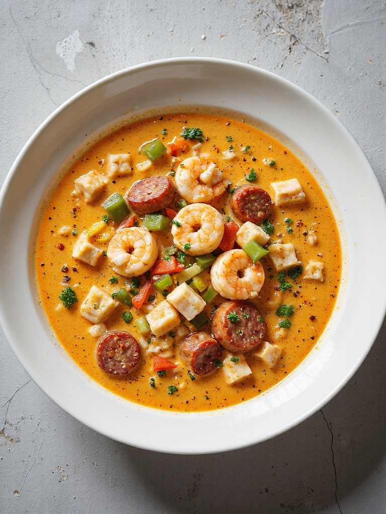 spicy seafood chowder delight