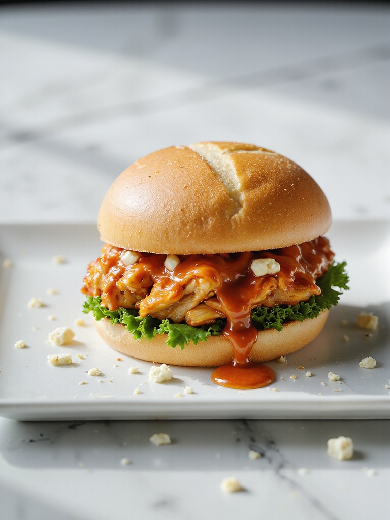 spicy smoky buffalo chicken sandwich