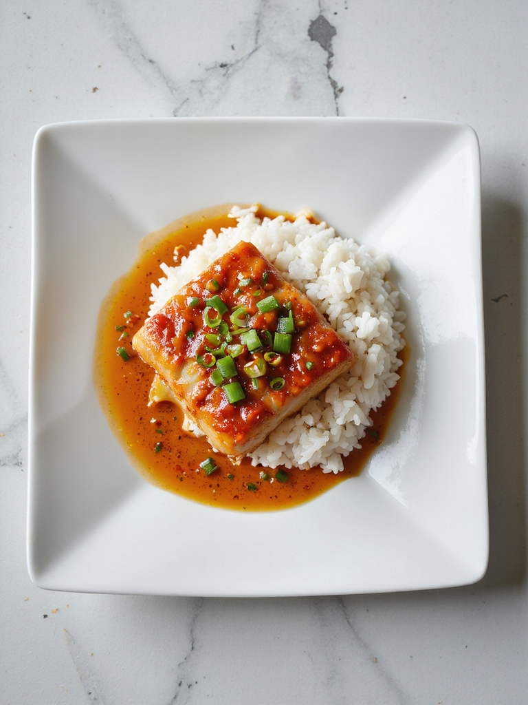 spicy sriracha glazed cod fillets