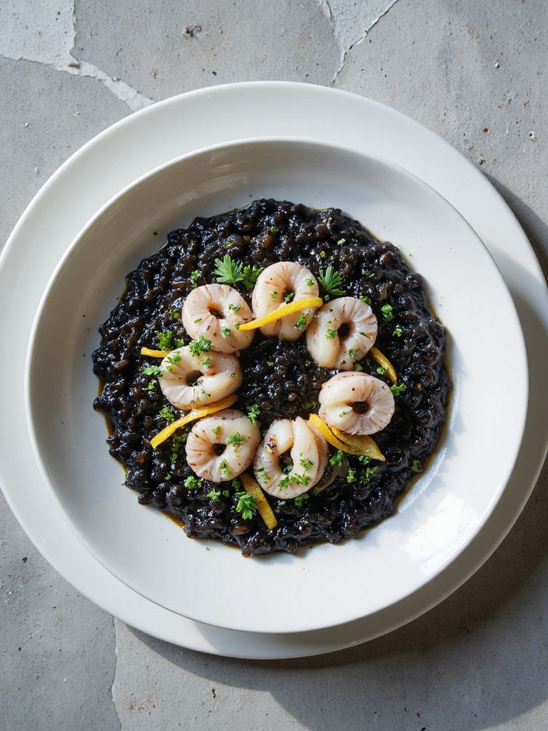 squid ink risotto recipe