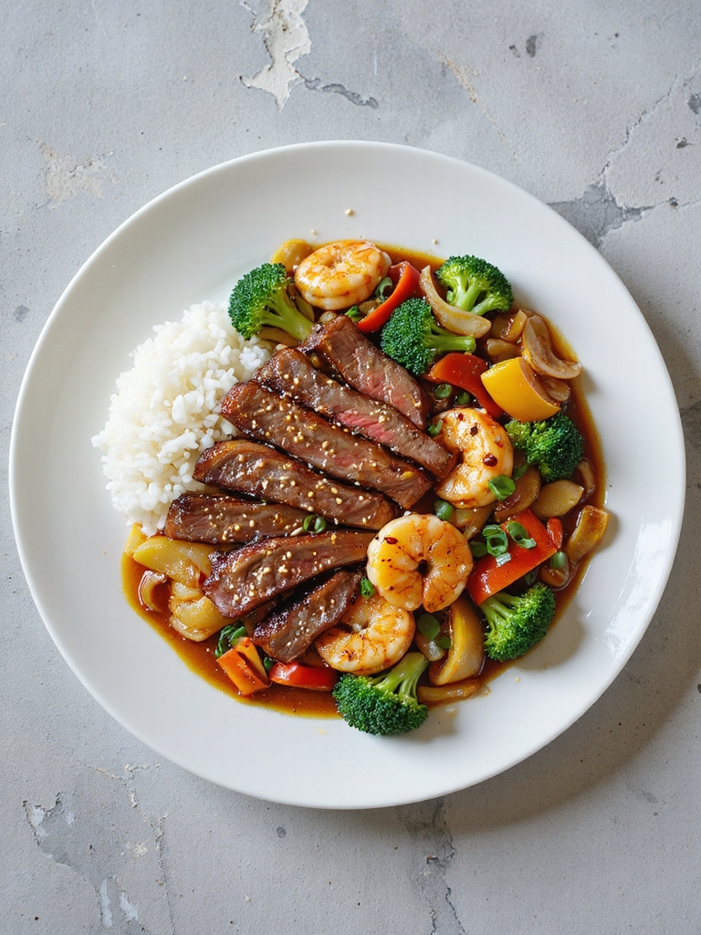 steak and shrimp stir fry