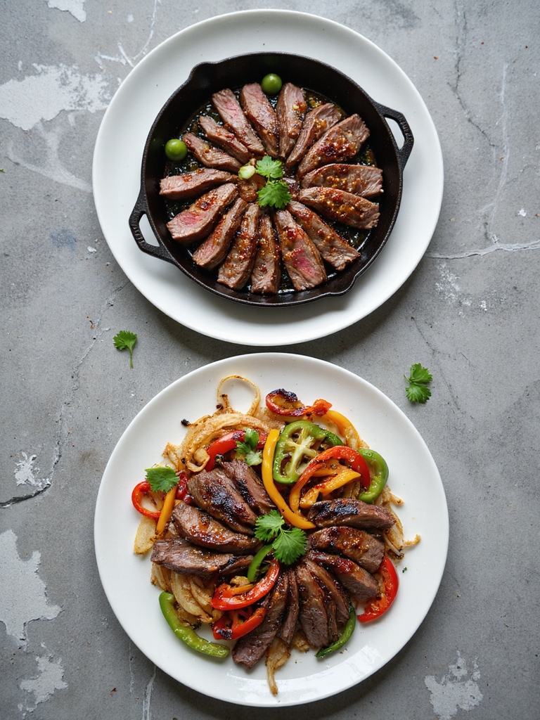steak fajitas cast iron vs grill