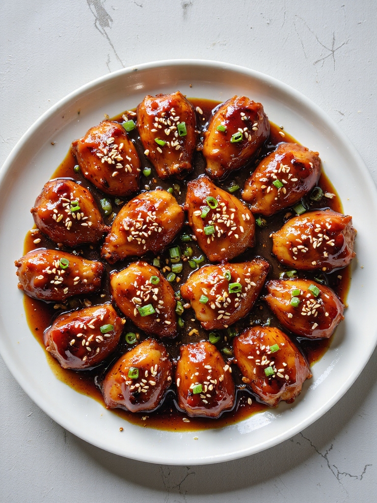sticky bbq chicken appetizers