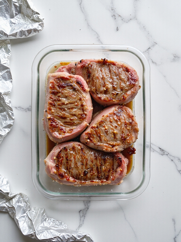 store and reheat leftover pork