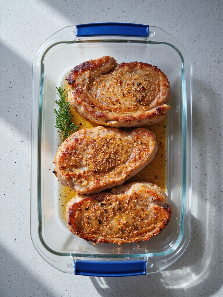 store and reheat pork chops