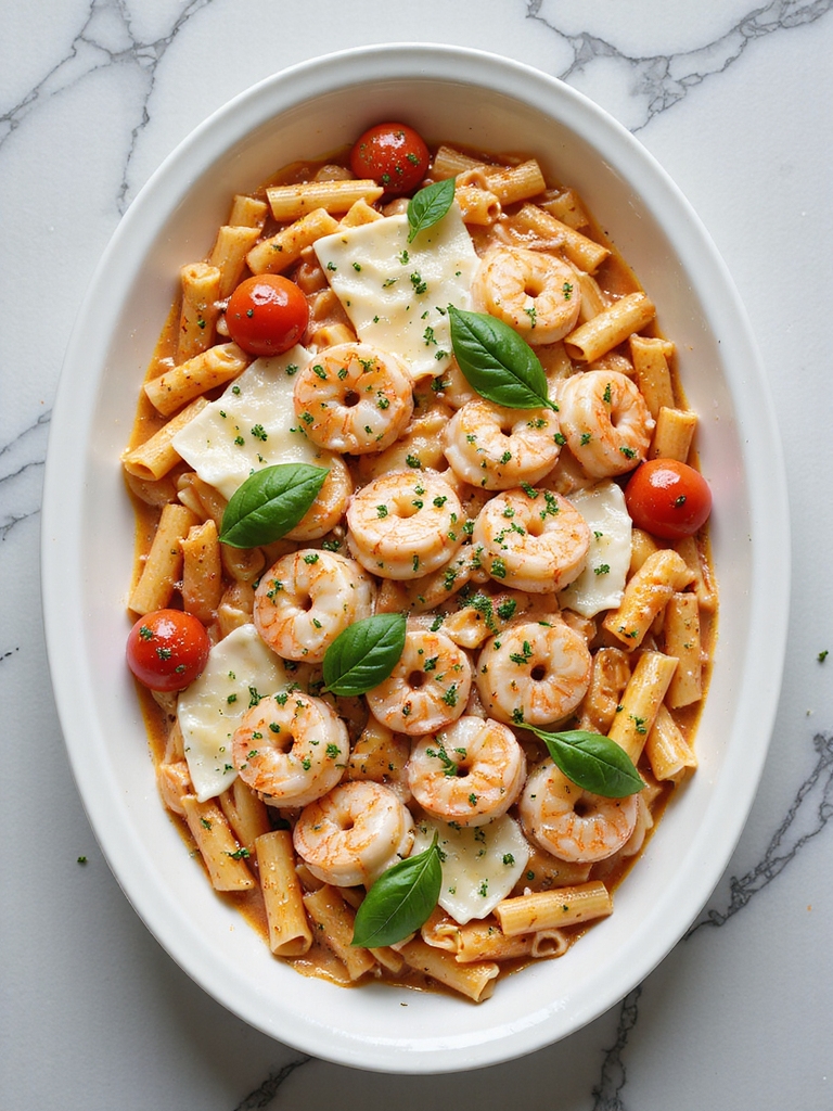 sustainable seafood pasta preparation