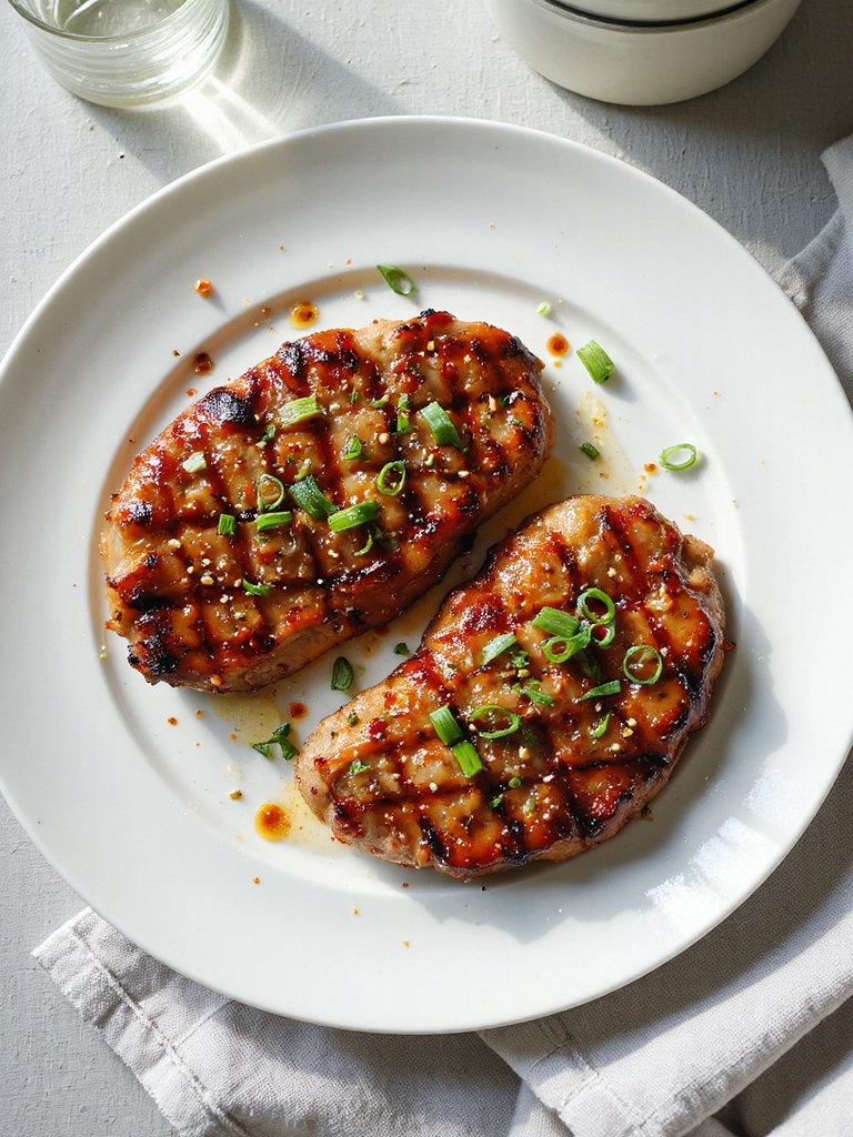 sweet and spicy pork steaks