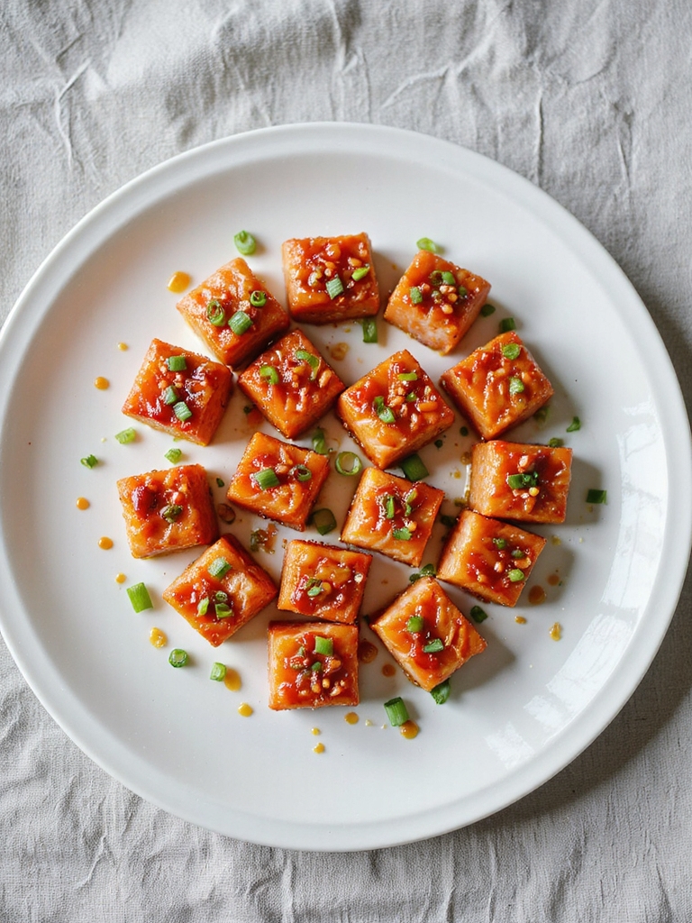 sweet and spicy salmon bites
