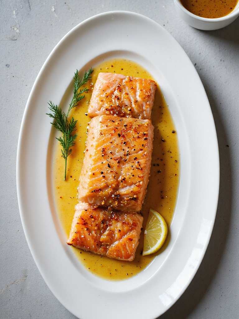 sweet and tangy salmon glaze