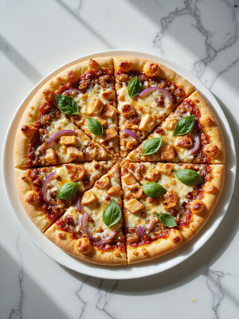sweet tangy bbq chicken pizza