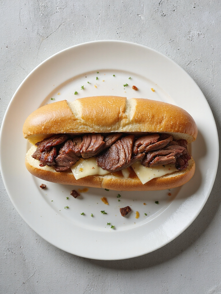 tender beef melted provolone