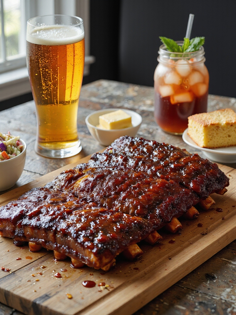 tender caramelized bbq ribs
