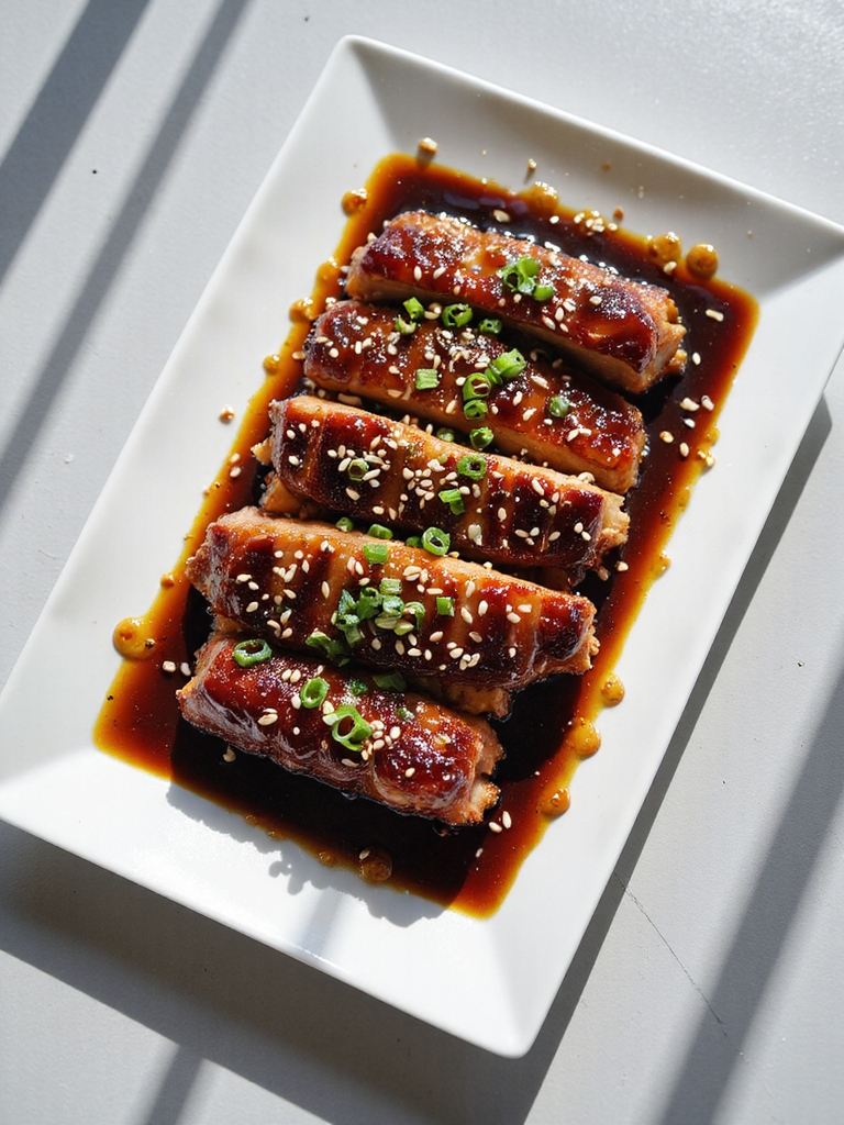 teriyaki glazed air fryer ribs
