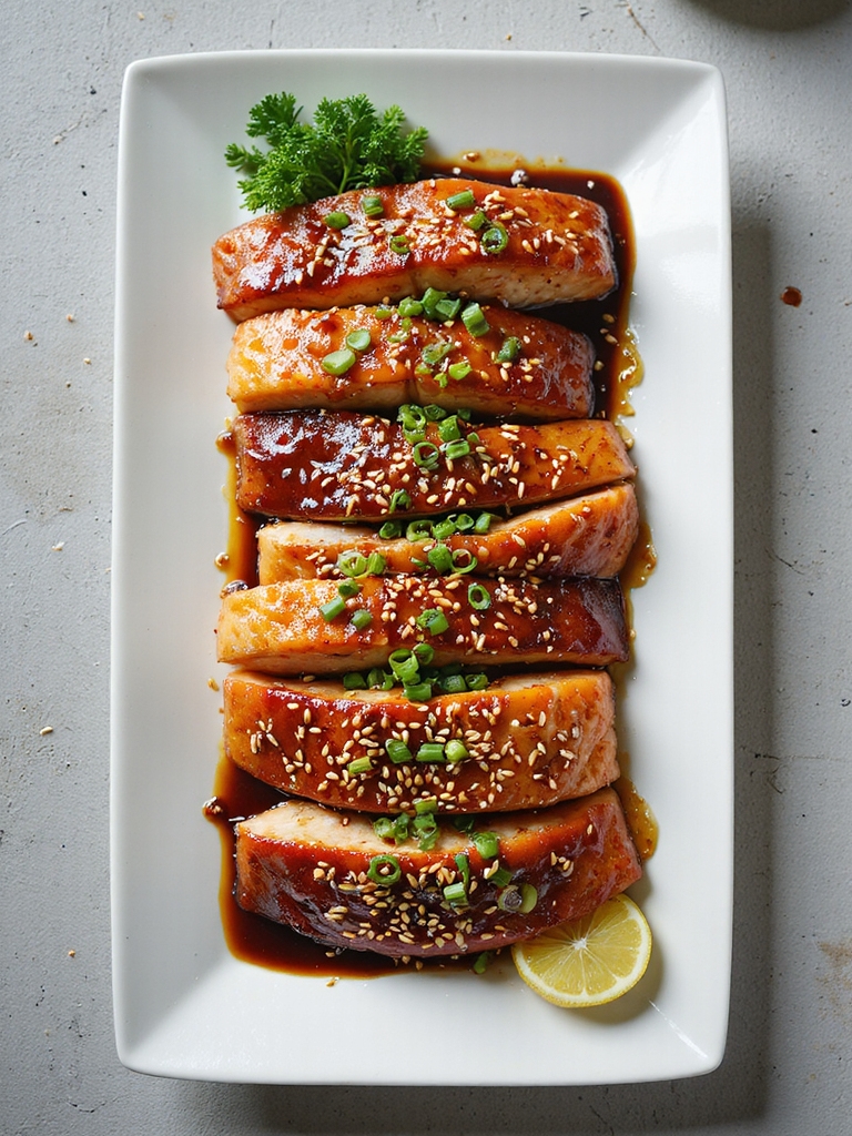 teriyaki glazed baked fish