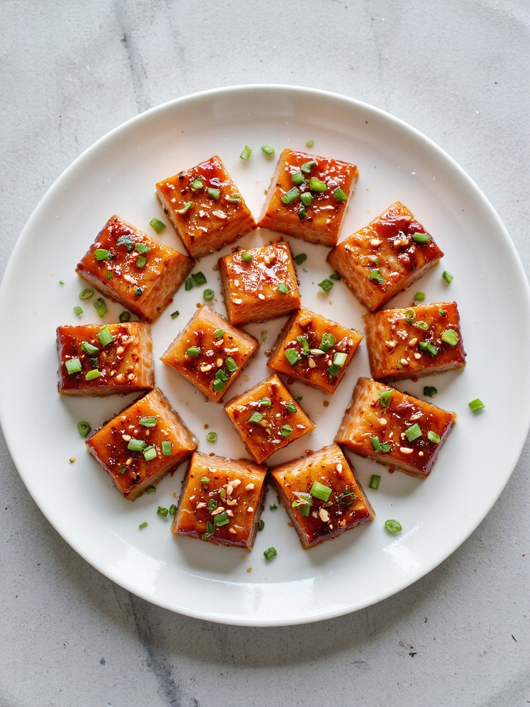 teriyaki glazed salmon bites