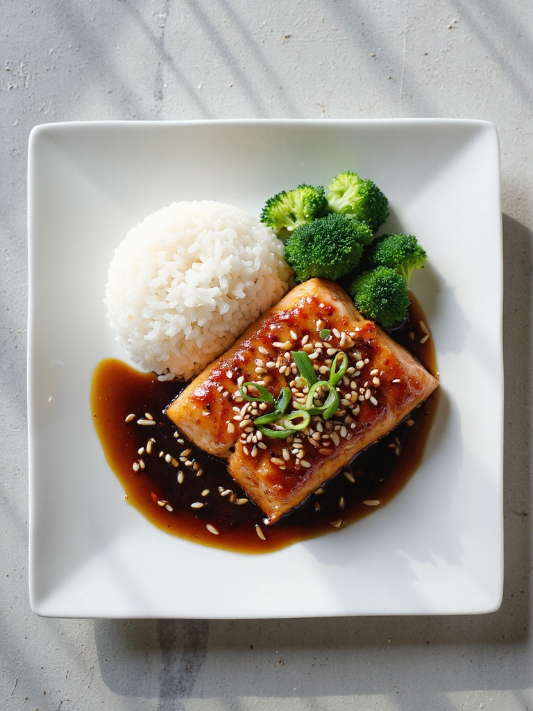 teriyaki honey glazed salmon