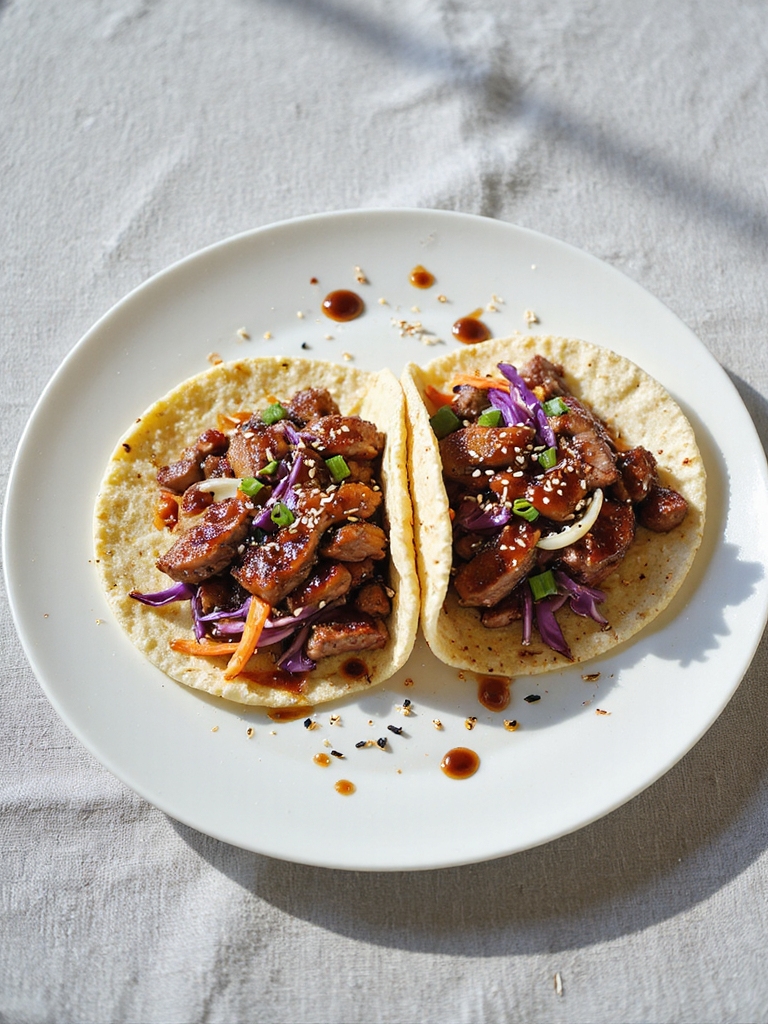 teriyaki steak taco fusion