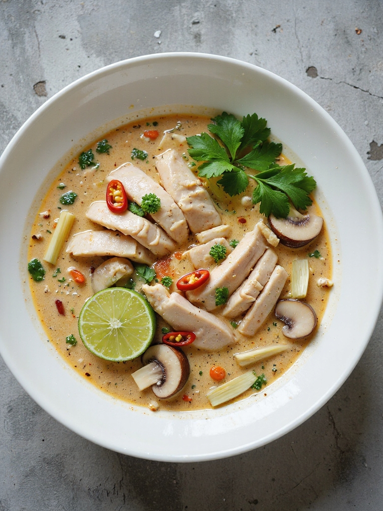 thai coconut chicken soup