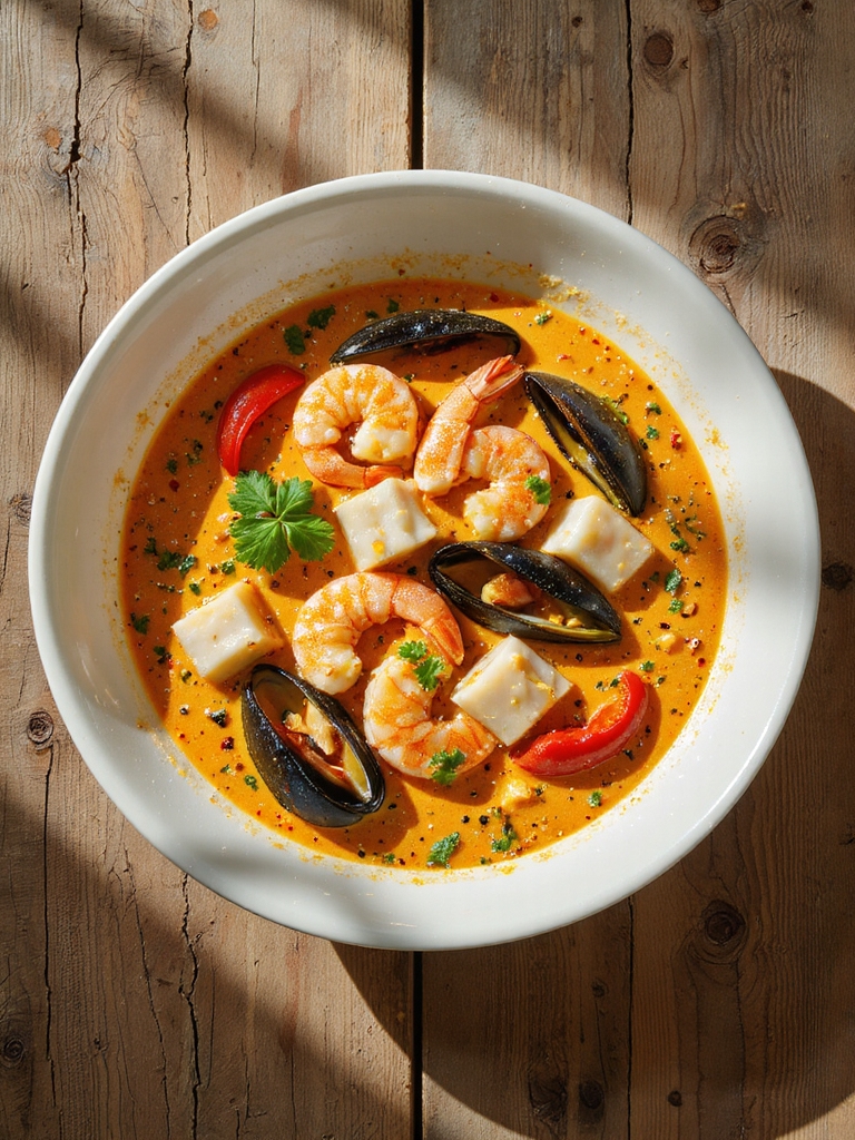thai flavored seafood chowder recipe
