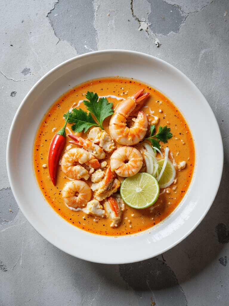 thai inspired seafood bisque recipe