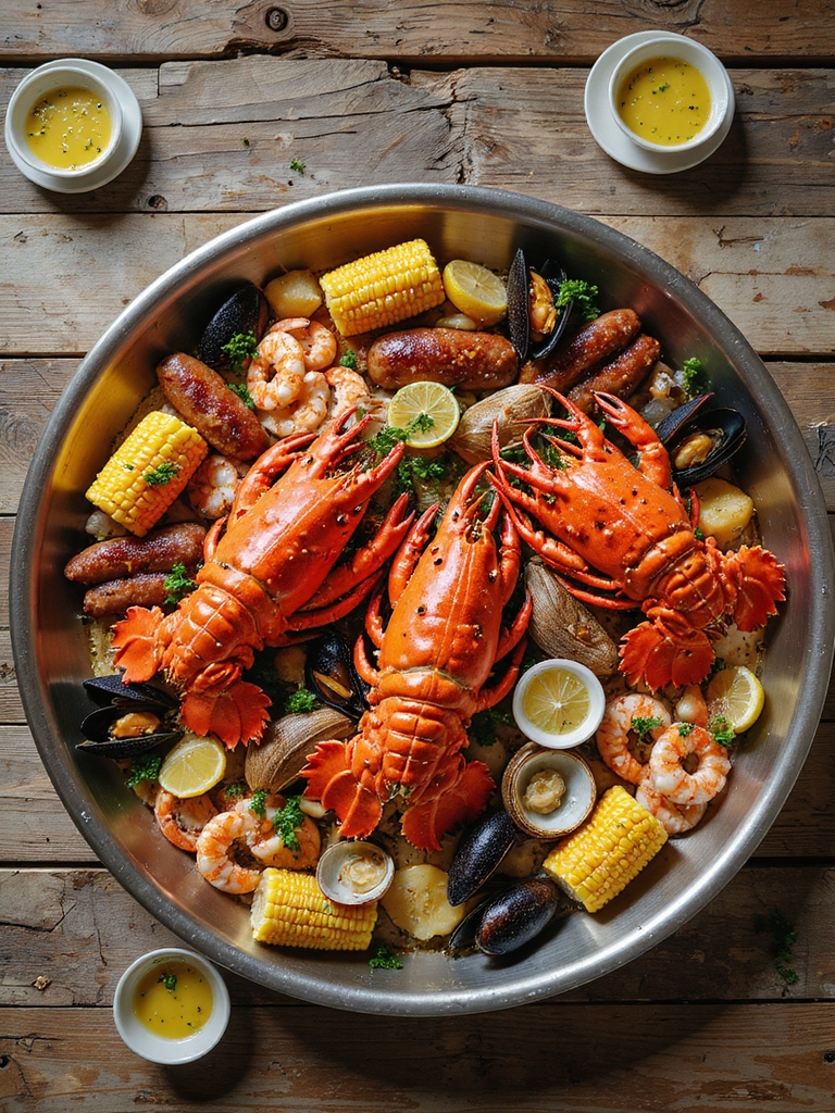 traditional new england clambake