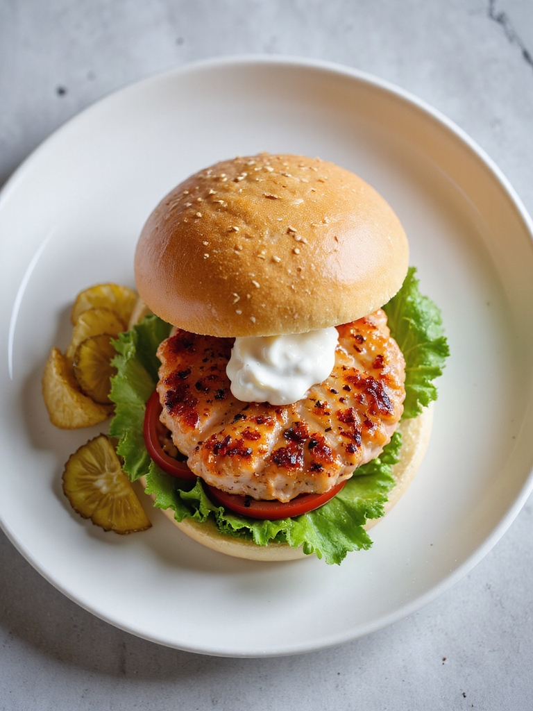 transform salmon patties burger