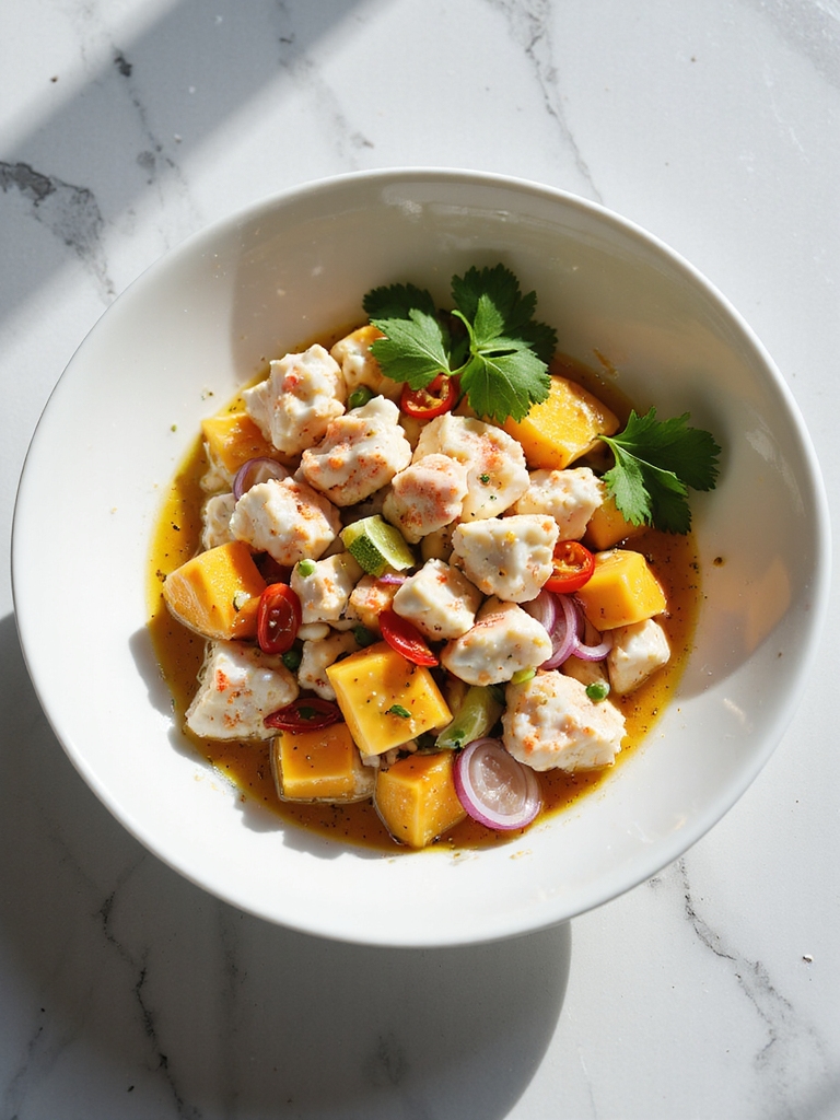 tropical crab and mango salad