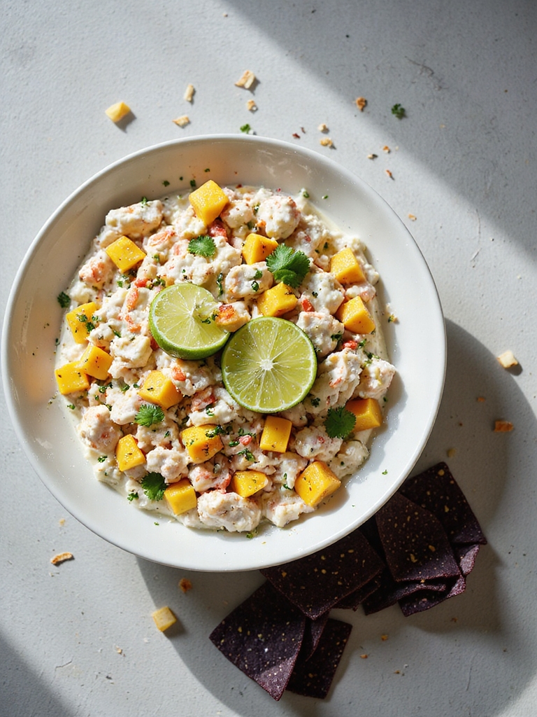 tropical crab mango dip