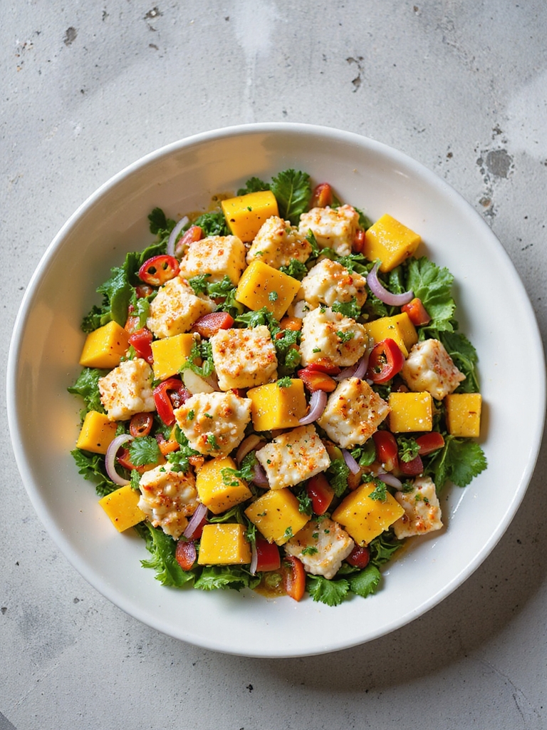 tropical mango crab salad