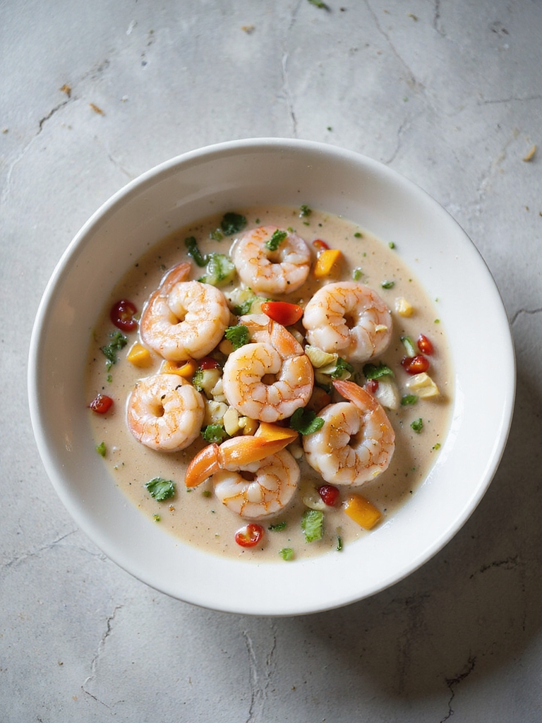 tropical shrimp ceviche delight