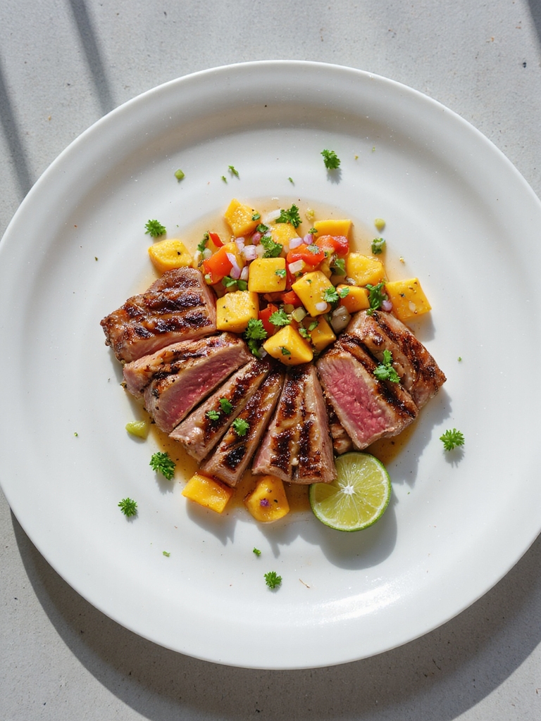 tuna marinated in honey lime