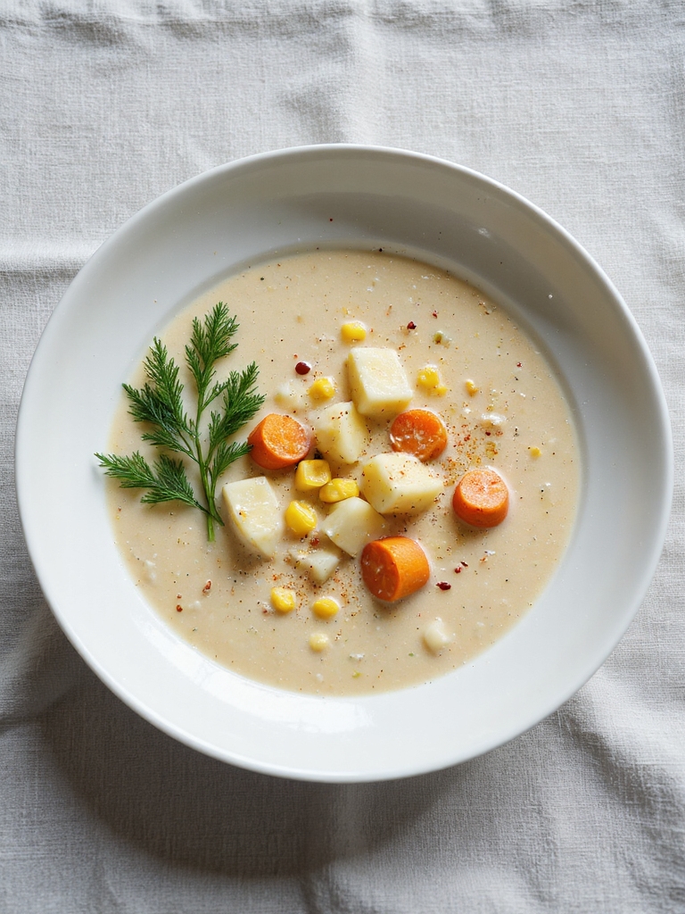 vegan creamy vegetable chowder